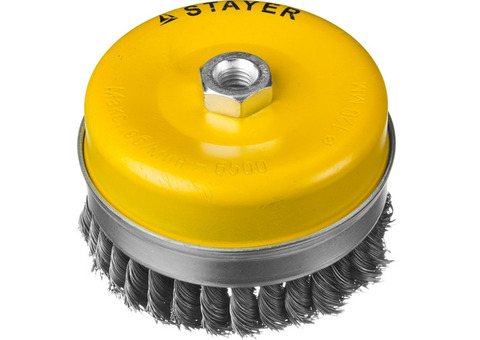 Щетка чашечная для УШМ Stayer Professional 35137-120 усиленная 120 мм М14