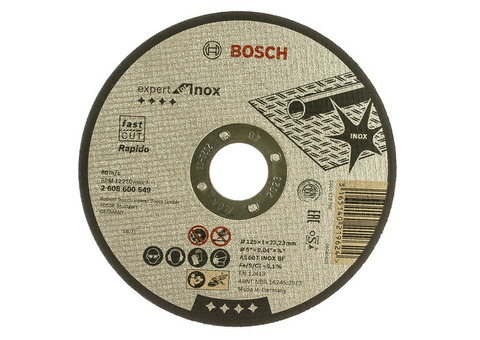 Круг отрезной по металлу Bosch 2608600549 125x1 мм