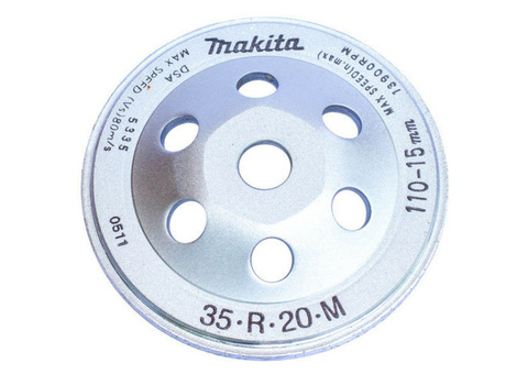 Диск шлифовальный тарельчатый сплошной Makita 792289-1 115х15 мм