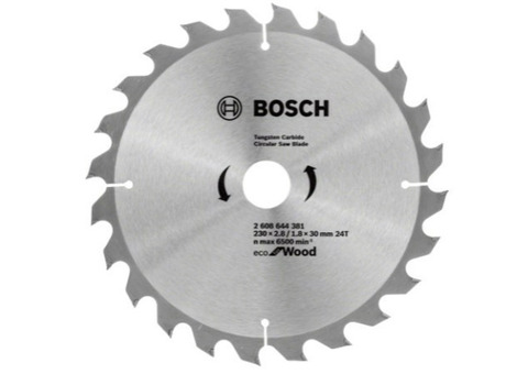 Диск пильный Bosch Eco for Wood 230х30 24T 2608644381