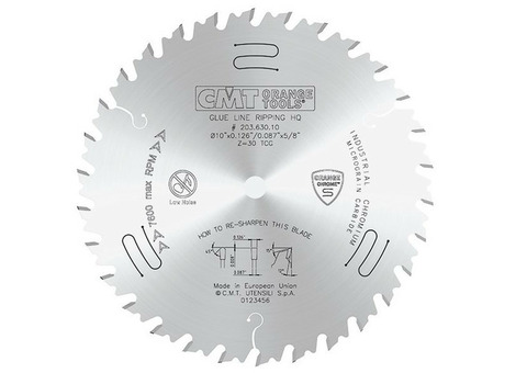 Диск пильный CMT 254x3,2/2,3x15,875 TCG Z30 203.630.10