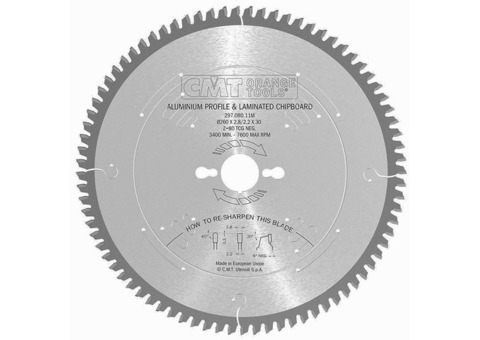 Диск пильный по цветным металлам CMT 297.080.09M