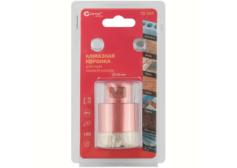 Коронка алмазная Cutop Special 70-507 М14 40х15х60 мм