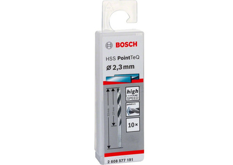 Набор сверл по металлу Bosch HSS PointTeQ 2608577191 2,3 мм 10шт