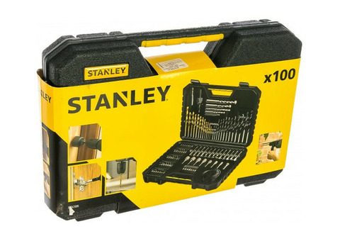 Набор сверл Stanley STA7205 с короноками и битами 100 шт.