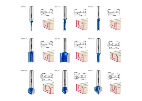 Набор профильных фрез по дереву Зубр Профессионал 28796-H26