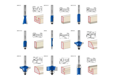 Набор профильных фрез по дереву Зубр Профессионал 28796-H26