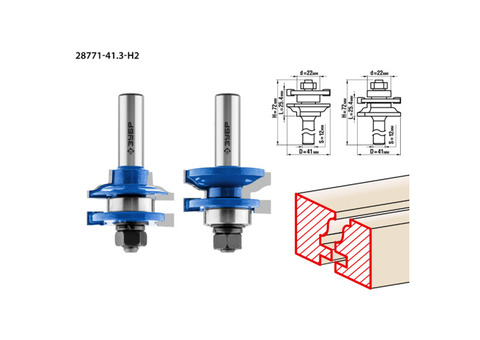 Фрезы рамочные Зубр Профессионал 28771-41.3-H2 № 1 41x25,4 мм