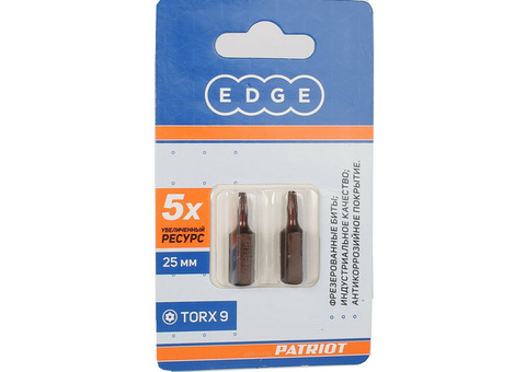 Бита Patriot Edge 818010016 Т 9х25 мм S2 2 шт