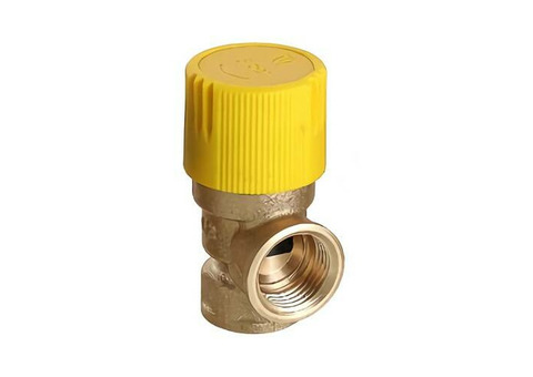 Клапан предохранительный VALTEC VT.0490 - 1/2", сброс 1/2" (НР/ВР, Рн 6 бар, для систем отопления)