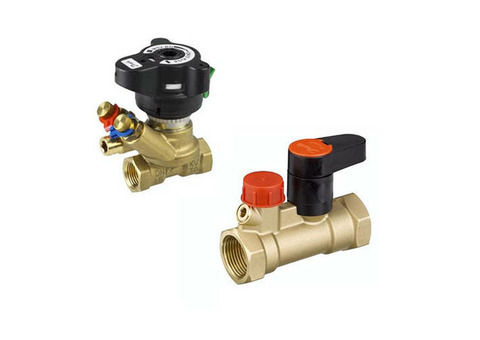 Комплект клапанов Danfoss MVT/MSV-S - 1/2" (балансировочный и запорный, ВР/ВР, PN20, Tmax 120°C)