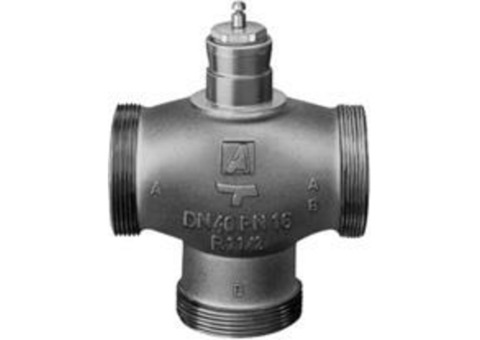 Клапан регулирующий трехходовый Danfoss VRG3 - 1" (НР/НР, PN16, Tmax 130°C, Kvs 1.0, чугун)