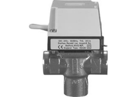 Клапан запорный трехходовой с сервоприводом Danfoss HS типа Paddle - 1" (НГ, PN10, Tmax 95°C)