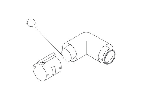 Отвод 90° для коаксиального дымохода Protherm D80/125 мм (для котлов ГЕПАРД 2015, ПАНТЕРА)