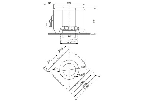 Systemair DVV 630D6-XL/F400