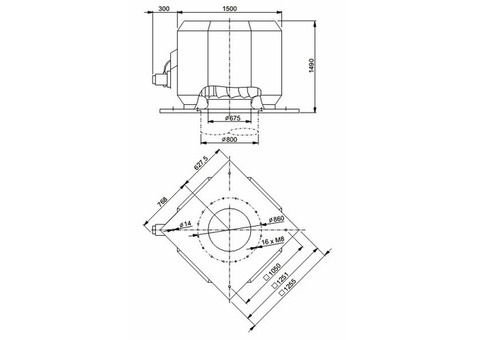 Systemair DVV 1000D6-12-XL/F400