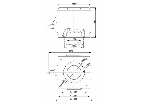 Systemair DVV 800D4-6-XS/F400