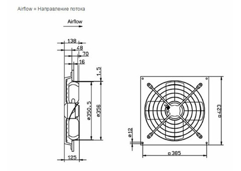 Systemair AW 355 D4-2-EX