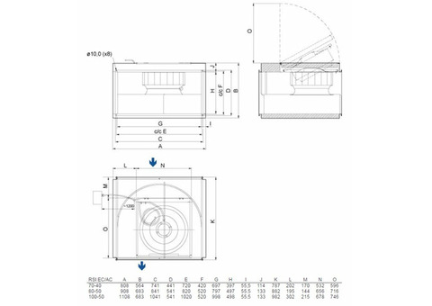 Systemair RSI 80-50 M3 sileo