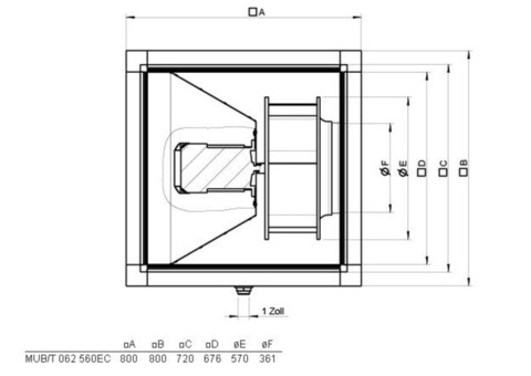 Systemair MUB/T 062 560EC