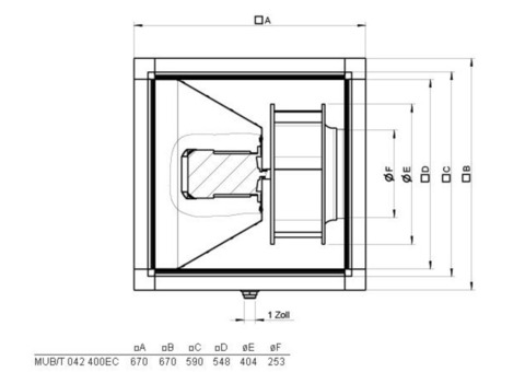 Systemair MUB/T 042 400EC