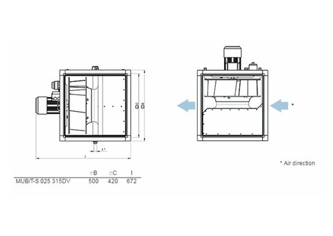 Systemair MUB/T-S 025 315DV