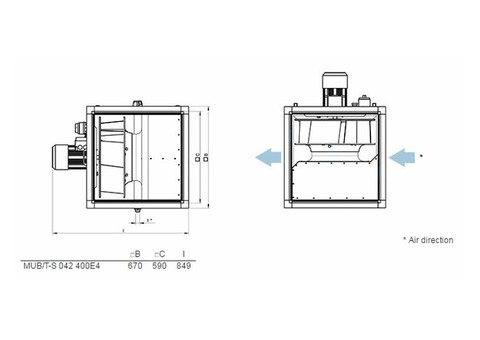 Systemair MUB/T-S 042 400E4