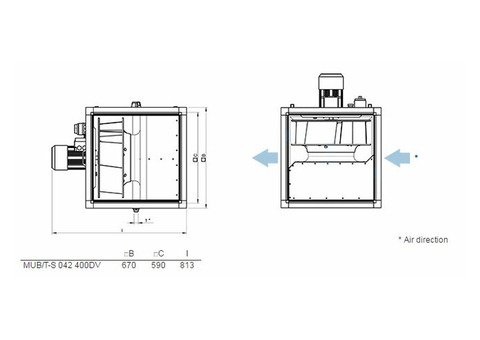 Systemair MUB/T-S 042 400DV