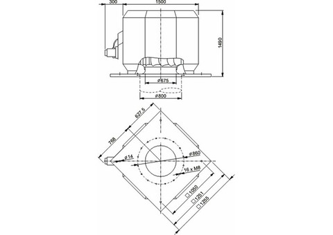 Systemair DVV 1000D4-8-XM