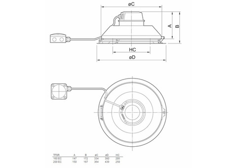 Systemair TFSR 160 EC Sileo Red