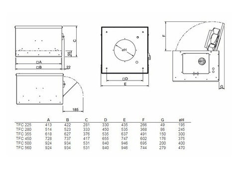 Systemair TFC 225 S Sileo Black