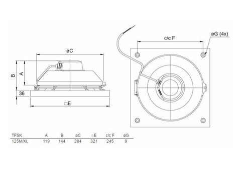 Systemair TFSK 200 EC Sileo Red