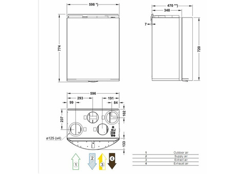 Systemair SAVE VTR 150/K L 500W S.S