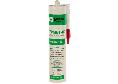 Герметик силиконовый Masterteks Home Master санитарный 260 мл белый 53390