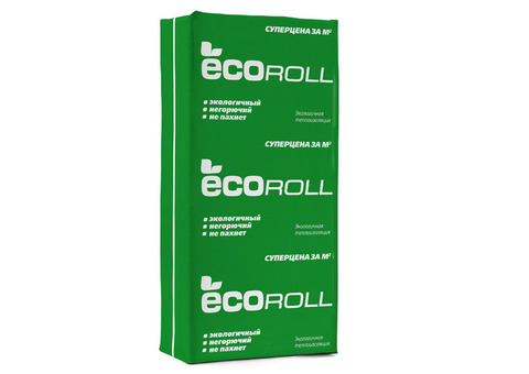 Плита минераловатная EcoRoll TS 040 1230х610х100 мм 8 шт