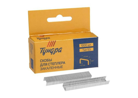 Скобы для степлера Tundra basic 1112949 6 мм