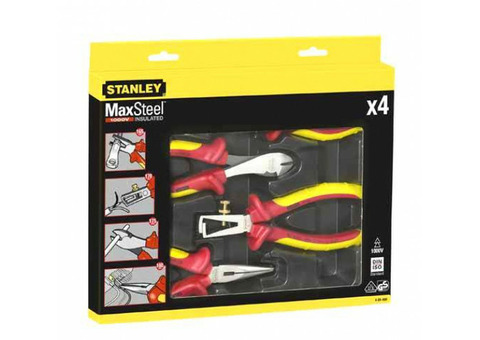 Набор плоскогубцев и кусачек электрика Stanley MaxSteel 4-84-489 VDE 1000V