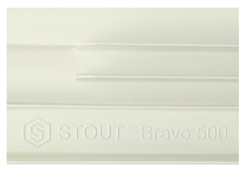 Радиатор алюминиевый Stout Bravo 500 6 секций