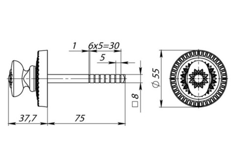 Накладка фиксатор Armadillo BKW8/CL ABL-18