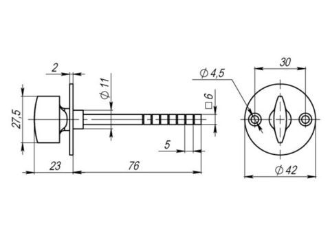 Накладка фиксатор Armadillo SB-30/6-CP-8