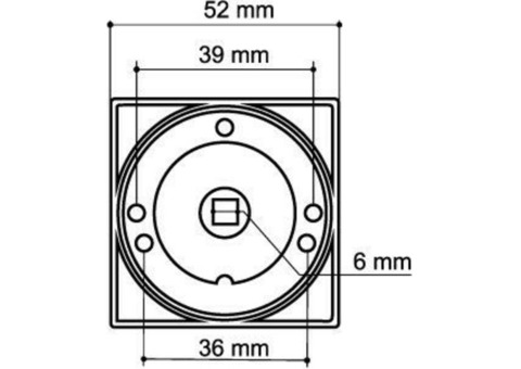 Накладка фиксатор Armadillo WC-BOLT BK6/SQ-21ABL-18