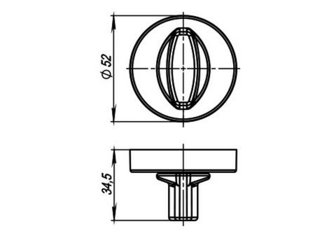 Накладка фиксатор Armadillo WC-BOLT BK6/URB Gold-24