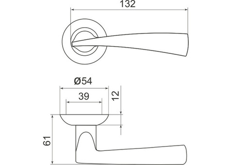 Ручка дверная Armadillo Columba LD80-1AB/GP-7