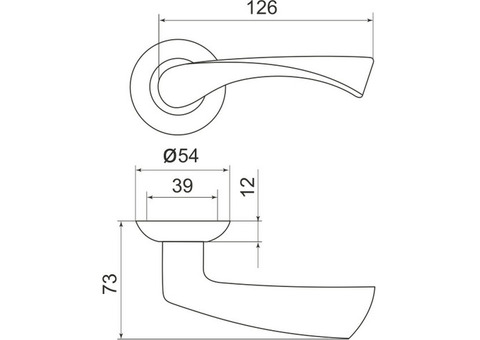 Ручка дверная Armadillo Corona LD23-1CP-8