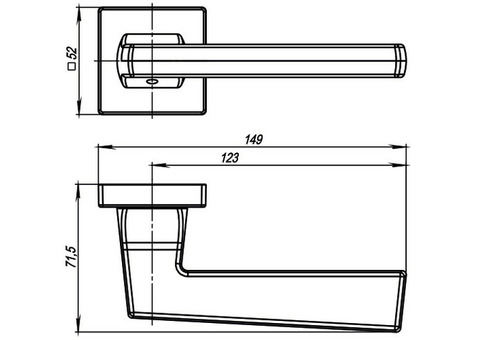 Ручка дверная Armadillo Groove USQ5 BB/SBB/BB