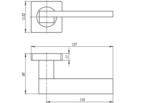 Ручка дверная Armadillo Sena SQ002-21CP-8