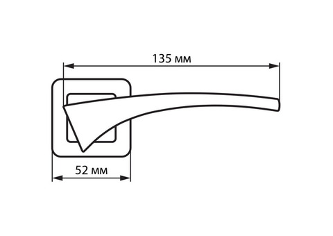 Ручка дверная Palladium Element Atom GF