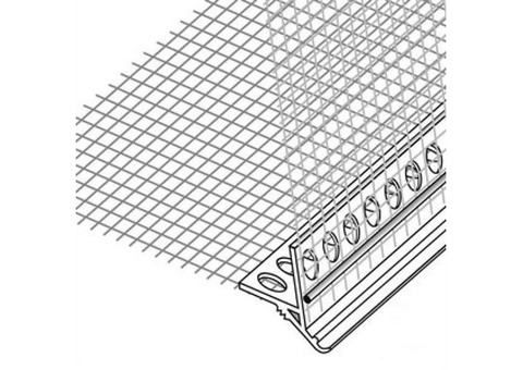 Профиль-капельник ПВХ с армирующей сеткой 2,5 м