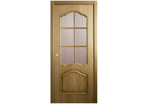 Дверь межкомнатная Belwooddoors Каролина Дуб стекло кора дуба с деревянной рамкой 2000х600 мм