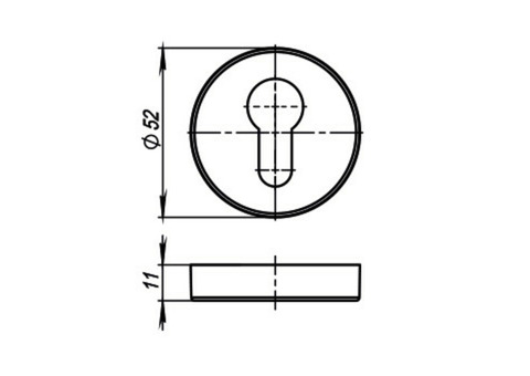 Накладка под цилиндр Armadillo Cylinder ET URB Gold-24